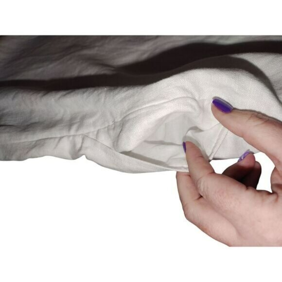 Madewell Womens Linen Embroidered Square Neck Tank Mini Dress Size 2 NWT Cruise - Picture 7 of 10